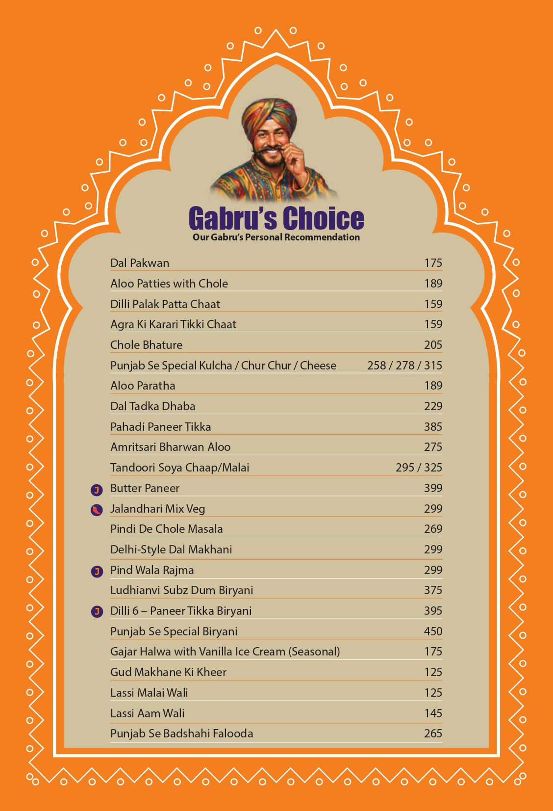 menus