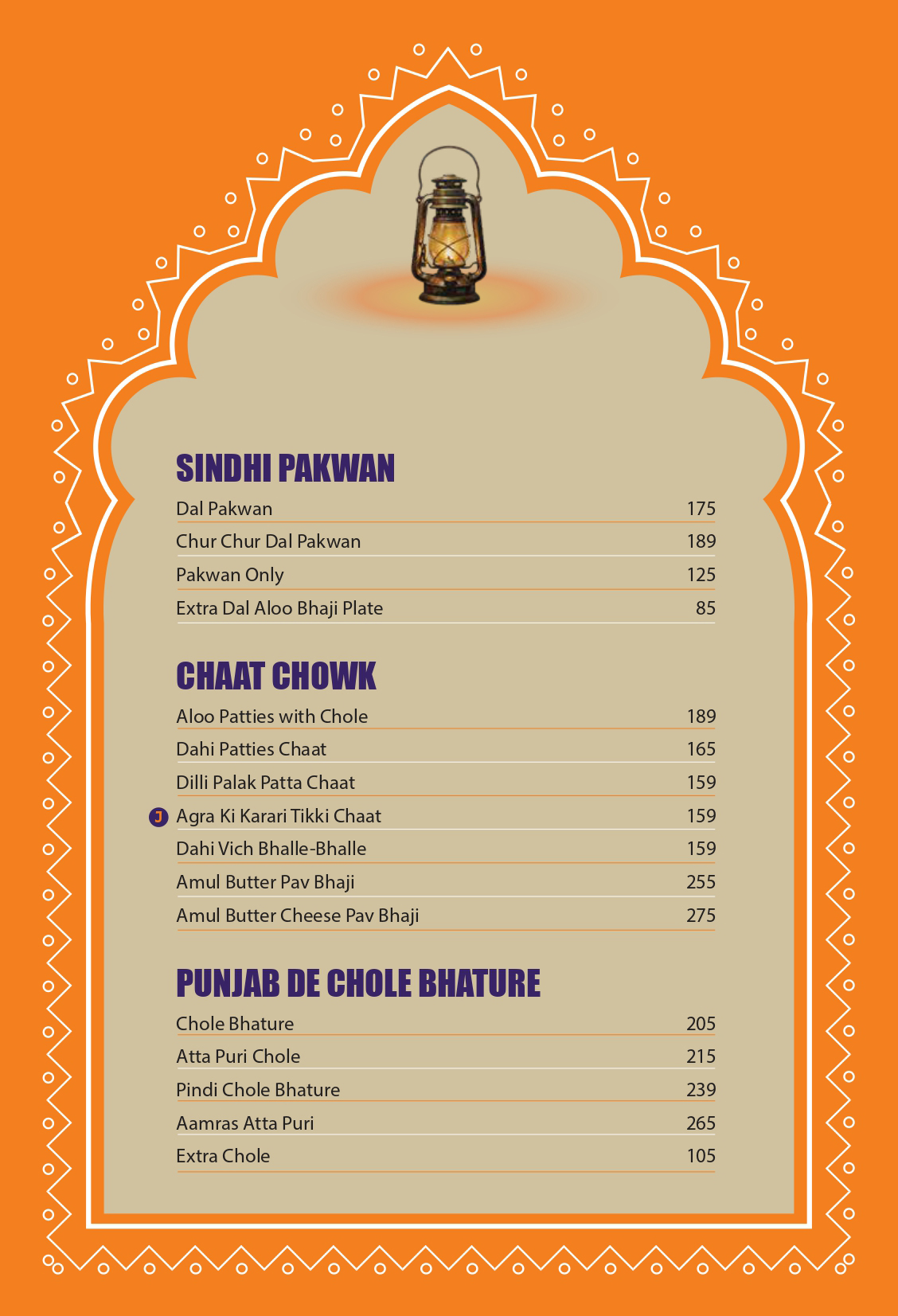 menus